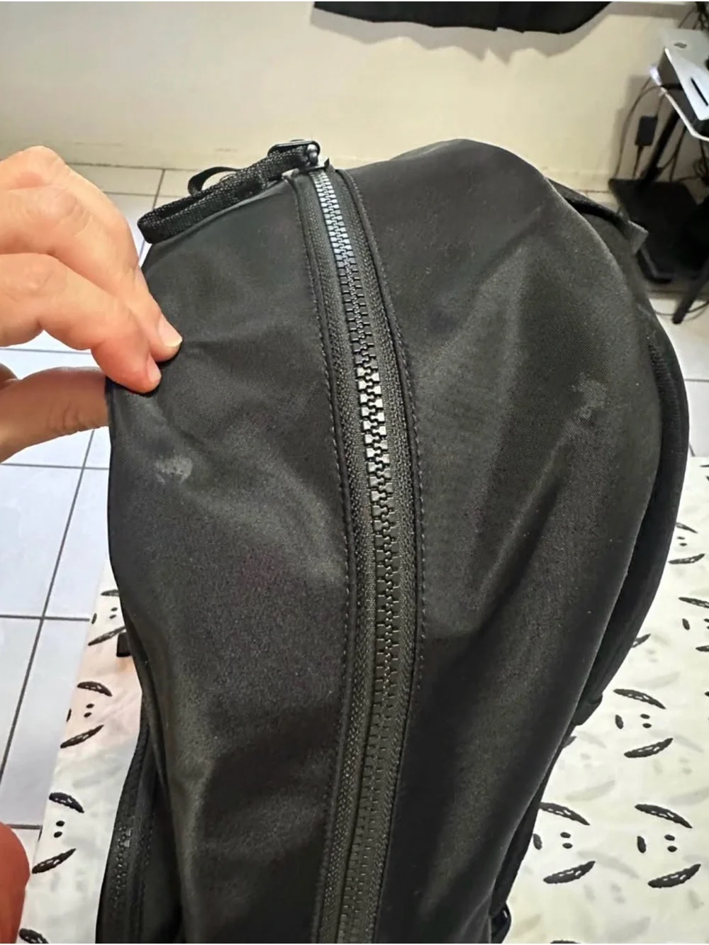 lululemon athletica Black Backpack, Id wallet and Keychain